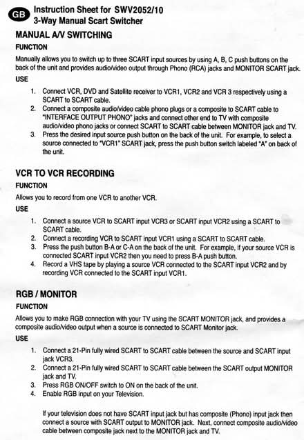 Photo of free Philips SCART Switcher Box (Malvern Link WR14) #3