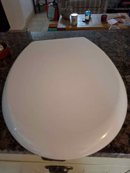 Photo of free White plastic toilet seat vgc (Morland CA10) #1