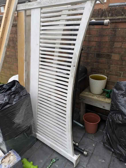 Photo of free Wooden & Metal Bed Head/Footboard (Welwyn Garden City) #1