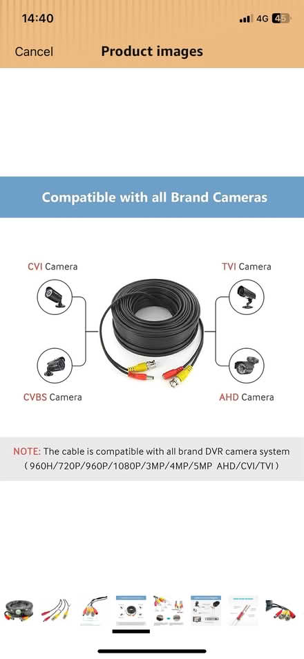 Photo of cctv camera cable (Temple Cowley OX4) #1