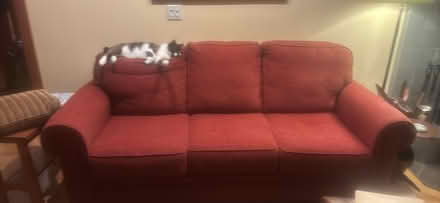 Photo of free red couch in good condition (Independence) #3