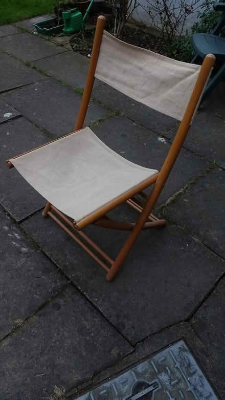 Photo of free Canvas chair needing small repair (Central Crouch End N8) #1