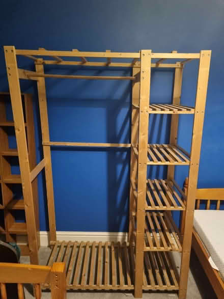 Photo of free Wooden wardrobe unit (Alderton) #1