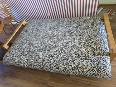 Photo of free Futon frame (solid oak) & futon (Lakeland) #3