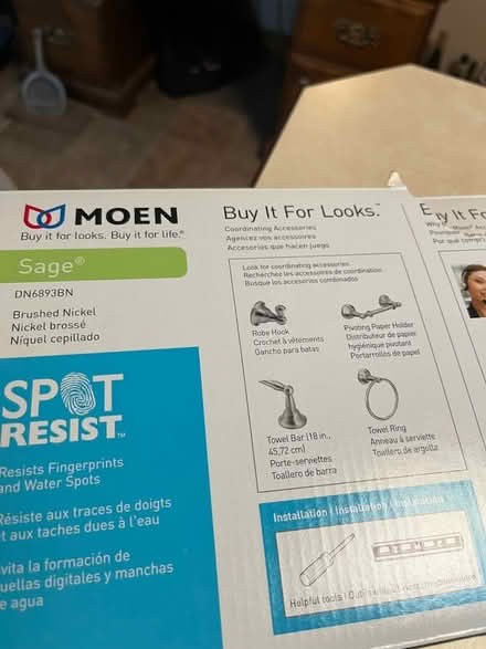 Photo of free Moen -18" towel bar (Pepp, Town, Groton,other towns) #1