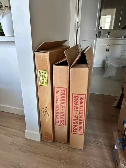 Photo of free moving boxes for framed art (Arlington Center) #1