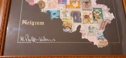 Photo of free Framed stamp map of Belgium (Leigh-on-Sea SS9) #2