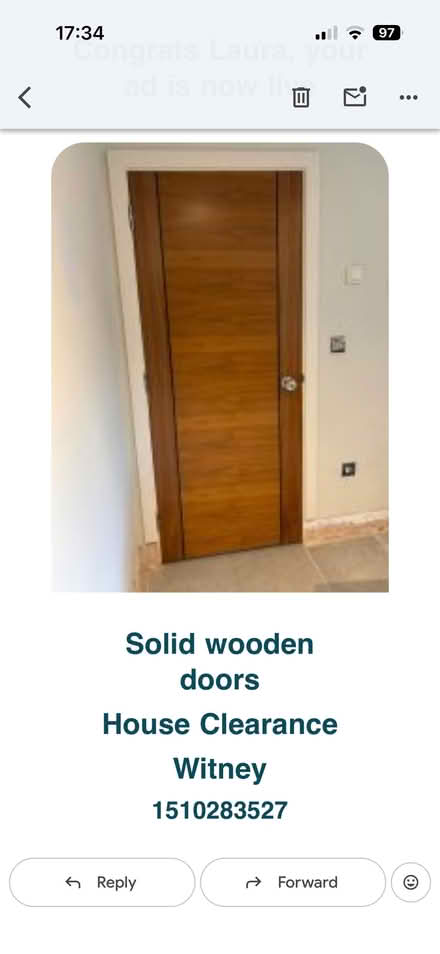 Photo of free Internal wooden doors (Witney OX29) #1