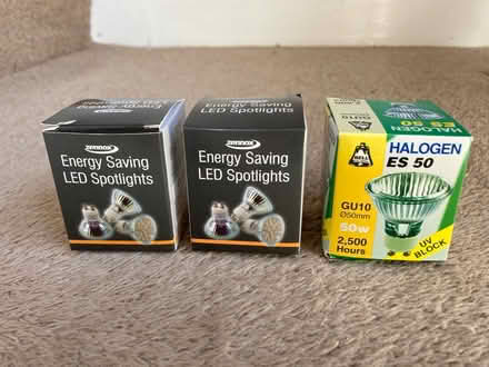 Photo of free Three spotlight bulbs (Westbury on Trym BS9) #1
