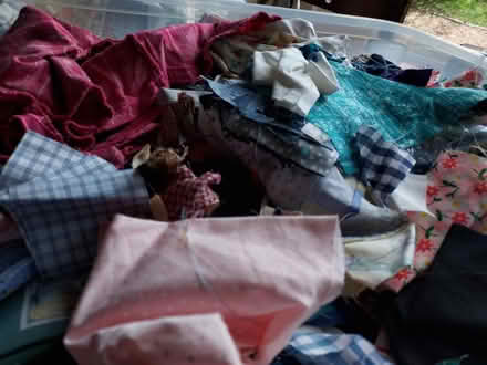 Photo of free Bin bag of scrap fabric (Burnham SL1) #1