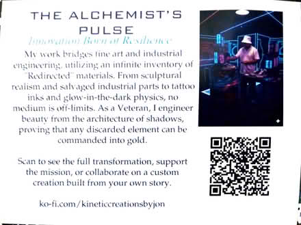 Photo of Art supplies for exhibit (Lynn view) #3