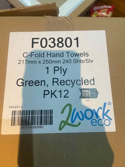 Photo of free Box of Paper hand towels (Royal Leamington Spa CV32) #1