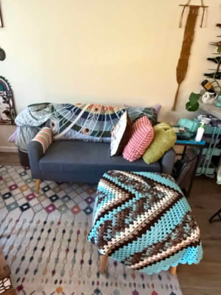 Photo of free Small loveseat/chaise (Southwest Portland) #4