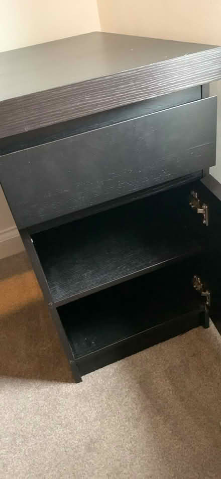 Photo of free Black wooden computer desk (Bath) #4