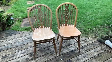 Photo of free 2 Wooden chairs (Sancreed) #1