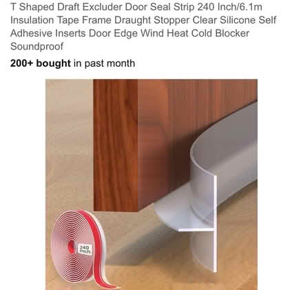 Photo of free Door seal draft excluder kit, unused. (Amersham Common HP7) #1