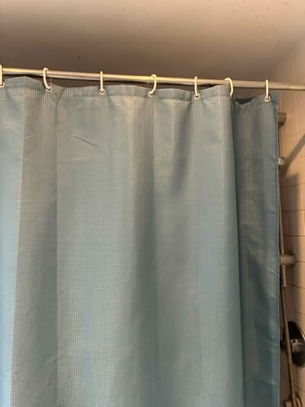 Photo of free Hemp shower curtain and hooks (Homerton E5) #2