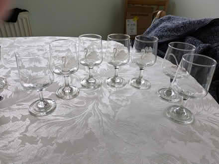 Photo of free Small wine glasses (PO21 Nyetimber) #1