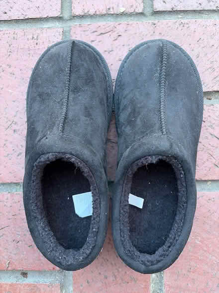 Photo of free Black faux suede mules size 3 (Bascom/Union Campbell) #1