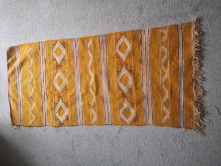 Photo of free Yellow Morrocan wool runner rug (SE21) #1