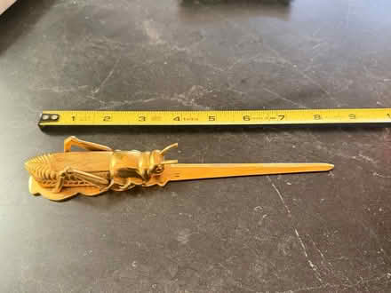 Photo of free Men’s wallet; brass letter opener (West Menlo) #3