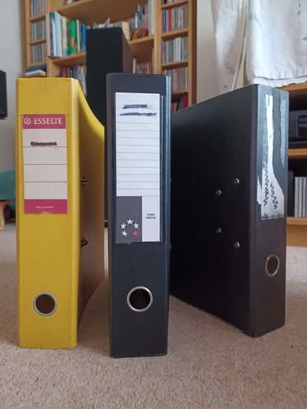 Photo of free 3 lever arch files (Southborough BR1) #1