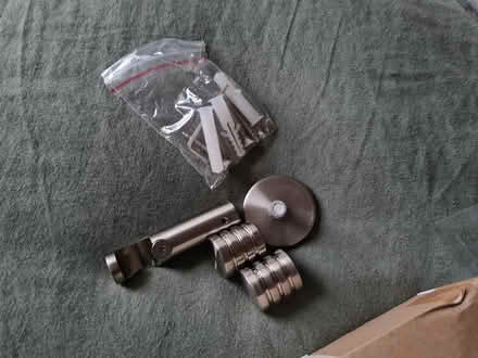 Photo of free 3 steel curtain poles (Chorlton M21) #2