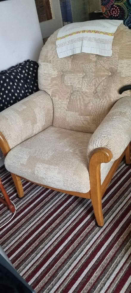 Photo of free 2 seater sofa and armchair (Rowner PO13) #2