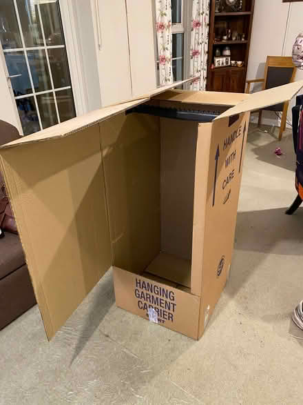 Photo of free Cardboard wardrobe (Ashtead) #1