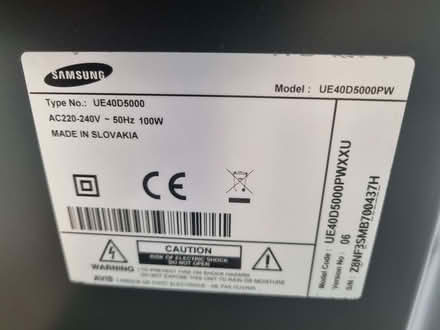 Photo of free Samsung 40" flat screen TV (Whitehill GU35) #1