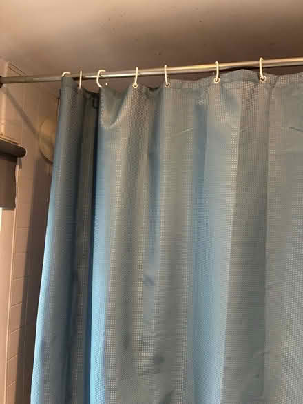 Photo of free Hemp shower curtain and hooks (Homerton E5) #1
