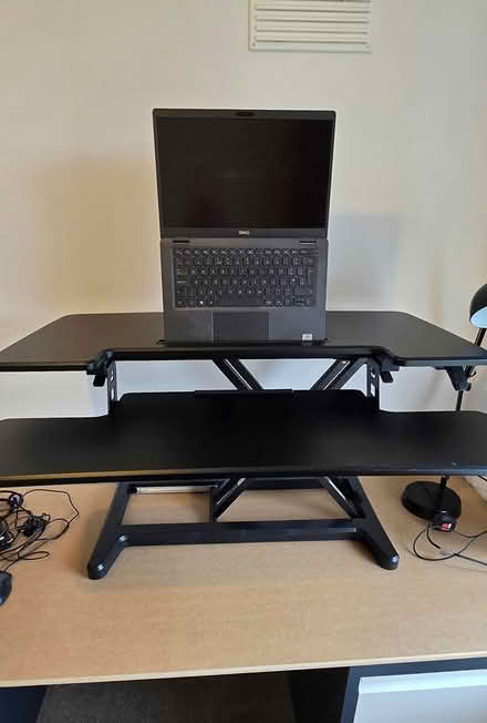 Photo of free sit/stand desk converter (Broadway, Fleetwood) #1