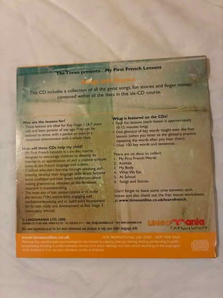 Photo of free Children’s learn French CDs (Kirkcaldy KY1) #2