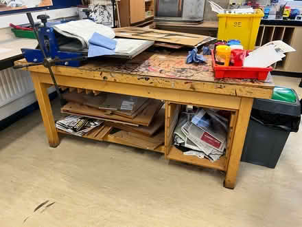Photo of free Huge wooden art bench (Dronfield S18) #1