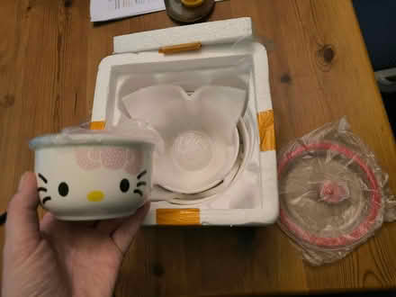 Photo of free Kitty themed storage containers (Borehamwood) #1