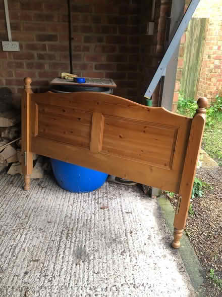 Photo of free Pine headboard for double bed (Storrington RH20 4) #2