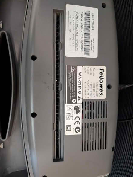 Photo of free Fellows P500-2 paper shredder (Gillingham ME7) #2