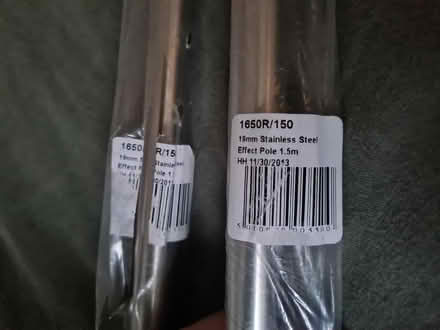 Photo of free 3 steel curtain poles (Chorlton M21) #4