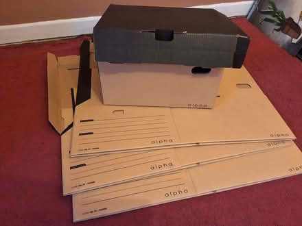 Photo of free 4 cardboard storage boxes (Letchworth SG6) #1