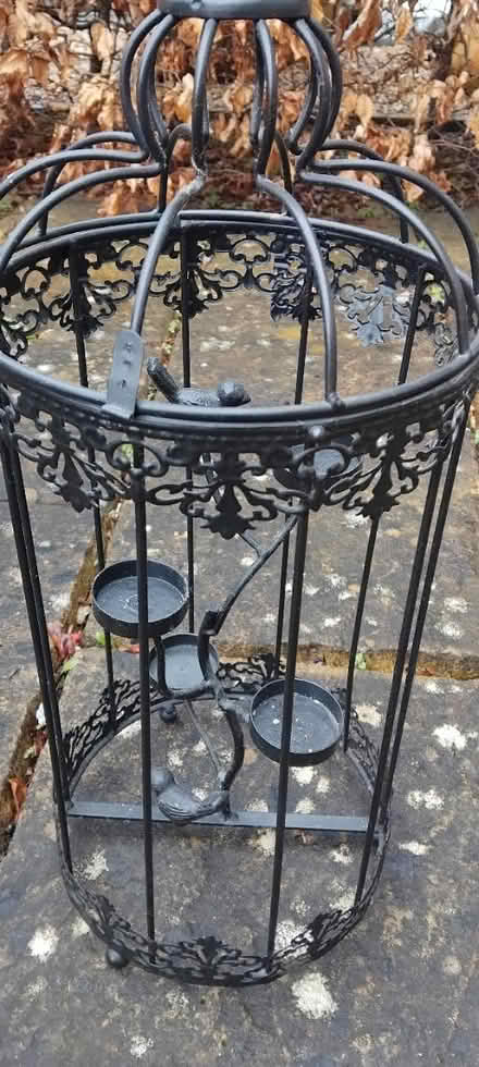 Photo of free Metal bird cage tea light holder (Stevenage SG2) #3