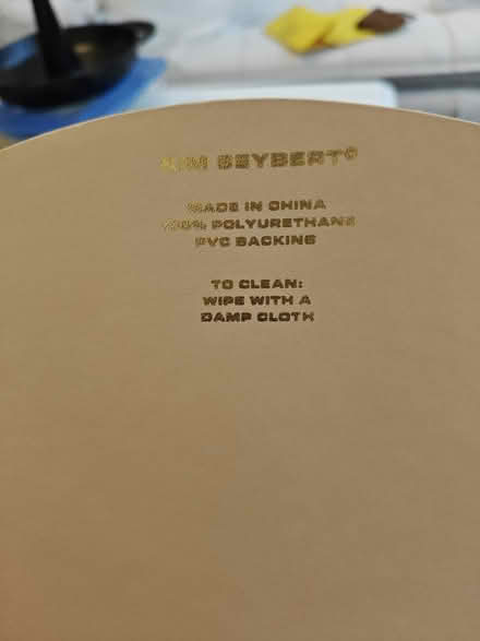 Photo of free 2x Placemats gold colour (Winchmore Hill N21) #4