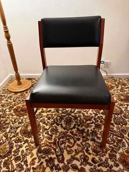 Photo of free Wooden padded chair (CV34 Emscote) #1