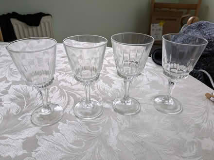Photo of free 4 small wine glasses (PO21 Nyetimber) #1