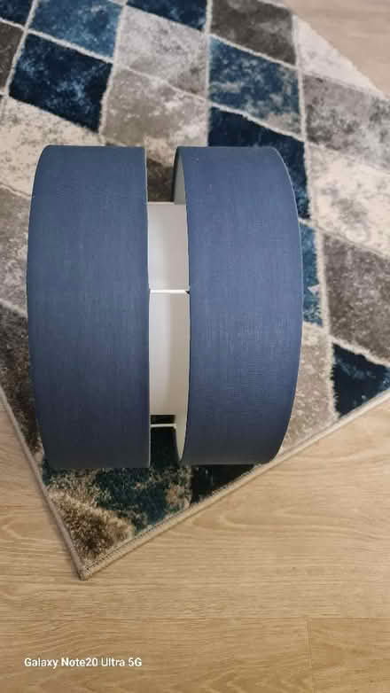 Photo of free Navy and white Ceiling lampshade. (Foxwood YO24) #1