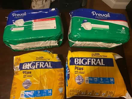 Photo of free Medium size adult diapers - 4 packs (East Somerville) #1
