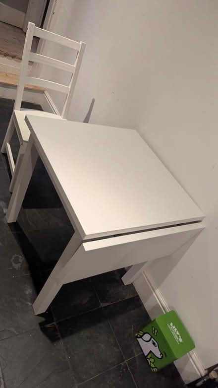 Photo of free ikea folding table and two chairs (SW17) #1