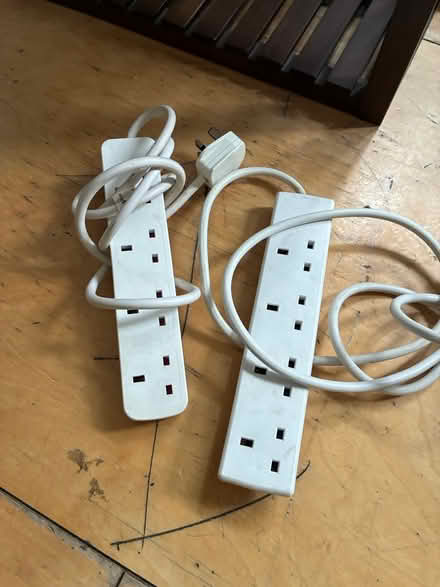 Photo of free Two 3 plug extension leads (Homerton E5) #1