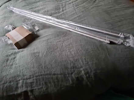 Photo of free 3 steel curtain poles (Chorlton M21) #1