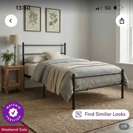 Photo of free Metal bed frame (Beeston leeds LS11 7LS) #1