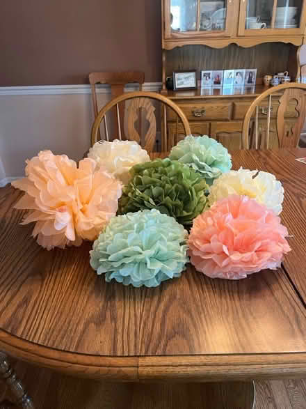 Photo of free Large paper flowers (Newark, Old Baltimore Pike) #1